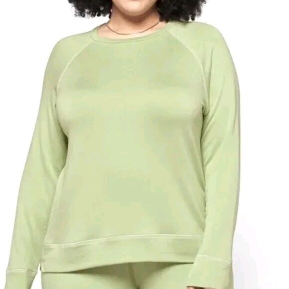 LNA Vintage Raglen Smoke Green Sweatshirt | Size‎ M - Picture 1 of 6